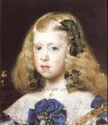 VELAZQUEZ, Diego Rodriguez de Silva y Detail of Princess oil painting on canvas